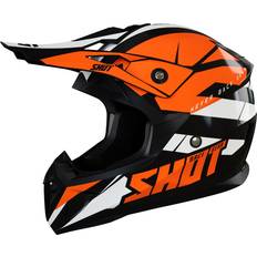 Shot Pulse Revenge Helmet - Black/Orange/White/Orange