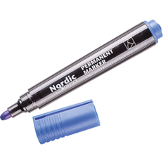 Office Permanent Marker Round Blue 12pcs