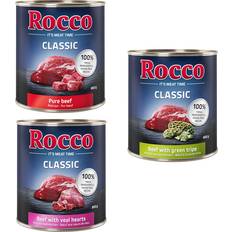 Hundefoder - Kalv Kæledyr Rocco Classic 6 x 800 g Nautalajitelma Nauta Vasikansydän