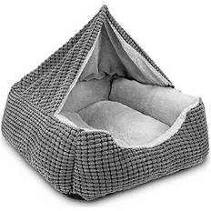 Dog Beds,Dog Blankets & Cooling Mats Pets JOEJOY Rectangle Dog Bed Warm Hooded Puppy Bed