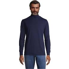 Lands' End Men Clothing Lands' End Long Sleeve Super-T Mockneck Radiant Navy Regular