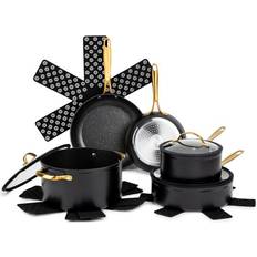 Gold Cookware Thyme & Table Thyme Cookware Set with lid 12 Parts