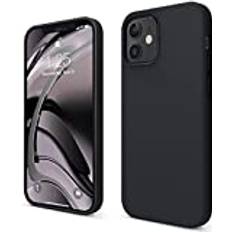 Elago Compatible with iPhone 12 Case iPhone 12 Pro Case Liquid Silicone Case for iPhone 12 Case for iPhone 12 Pro 6.1 Inch Black