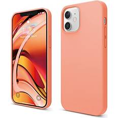 Elago Compatible with iPhone 12 Case iPhone 12 Pro Case Liquid Silicone Case for iPhone 12 Case for iPhone 12 Pro 6.1 Inch Orange