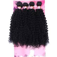 Hair Products FRELYN Kinky Curly Hair Bundles Synthetic Hair Weave Bundles Black Color 18