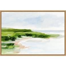 Interior Details Amanti Art 16" Blush Sandy Beach I Ethan Harper Wall Framed Art