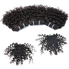 Real Hair Stick Hair Extensions Chisu Peruvian Virgin Hair Kinky Curly Human Hair Weave Short-Cut Style