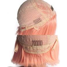 Rosa Parykker Smartinnov Pink Bob Wigs 12 Inch Pre Plucked HD