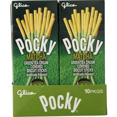 Glico Pocky Matcha Green Tea Cream Covered Biscuit Sticks