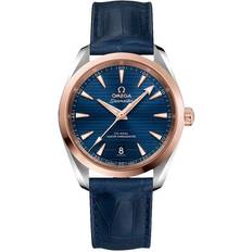 Omega Unisex Armbandsur Omega 220.23.38.20.03.001 Seamaster Aqua Terra 150M Blå/Läder Ø38