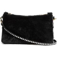 Fur Handbags Manu Atelier Prism Bag aus Schwarz Leder black