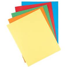 Amazon Basics Basics Twin Pocket File Folders with Fasteners, 25-Pack Assorted