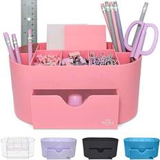 Pink Paper Storage & Desk Organizers Pink Desk Organizer Acrylic for Supplies Pen Holder