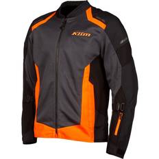 Naranja Chaquetas de moto Klim Induction Chaqueta textil de motocicleta, negro-gris-naranja, tamaño para hombre