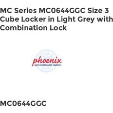 Phoenix Safe 3 Cube Locker Light with Combination Lock MC0644GGC