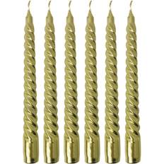 Geri of 6 Taper Gold Candle