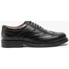 Men Derby 9 UK Scimitar Mens Brogue Shoe Black