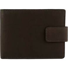 Travel Wallets Bloomsbury with Red Detail Gents Quality Tabbed Leather Bi-Fold Wallet Gift Box