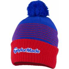 Mössa Bobble Beanie Röd/Royal/Vit