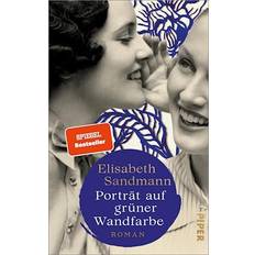 Leinwände Piper Porträt auf grüner Wandfarbe