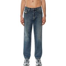 Diesel jeans regular Diesel Mens Blue 2023 D-Finitive Brand-patch Regular-fit Stretch-denim Jeans