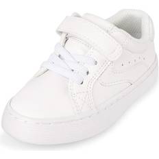 Sneakers The Children's Place The Children's Place Toddler Boys Uniform Low Top Sneakers 5T White Cotton White 5T