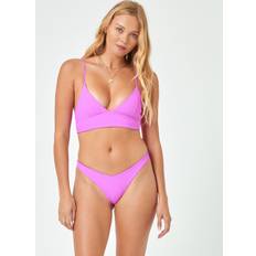 XS Bikini Tops L*Space Pointelle Rib Winnie Bikini Top Bright Fuchsia