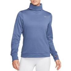 Blå - Dame - Polotrøjer Sweatere Nike Therma-FIT Swift Element-løbetrøje med rullekrave til kvinder blå