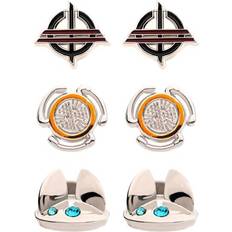 Joyería Star Wars Pack Earring Set, Lola Droid, Inquisitor logo and Obi Wan Com Device