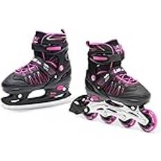 SMJ SMJ sport Barn flickor 2-i-1 inline-skridskor justerbara inlines ABEC7 LEA 38–41
