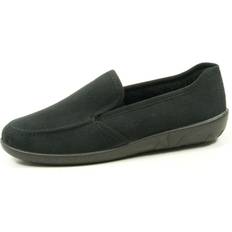 Rohde ballerup ladies flat mule slippers micro velour virgin wool lining