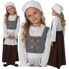 Grey Fancy Dresses Rubies Kids Tudor Girl Costume Grey 3-4yrs