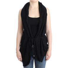 Man - One Size Cardigans Costume National Black sleeveless knitted cardigan