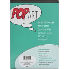 Leinwände Pebeo A4 20 Canvases Cotton White Medium Grain
