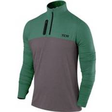 TCA Men's Fusion 3.0 Zip Top Green