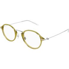 Montblanc MB0297O Asian Fit 004 49 Gula Glasögon