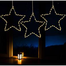 Battery-Powered Christmas Lamps Joiedomi 3Pack Star Lights Christmas Lamp