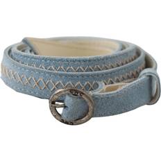 Costume National Blue Skinny Leather Fashion Waist Belt