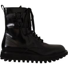 Dolce & Gabbana Herre Snørestøvler Dolce & Gabbana Læder Støvler Sort