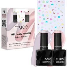 Uv gel naglar set Mylee gel nail polish duo stickers uv manicure