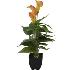 Orange Konstgjorda växter Europalms Mini Calla, artificial Konstgjord växt