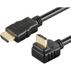 Et stik - HDMI-kabler S-Conn High Speed 90° vinklet HDMI 0.5m