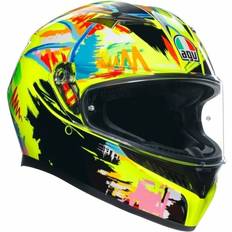 Green Motorcycle Helmets AGV K3 Rossi Winter Test 2019 Helmet