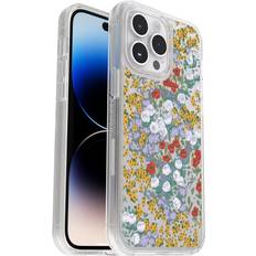 OtterBox iPhone 14 Pro Max Symmetry Series Clear Antimicrobial for MagSafe Case Flower Fields