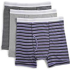 3XL Men's Underwear Harbor Bay Big & Tall Harbor Bay 3-Pk Assorted Boxer Briefs Grey Stripe grey stripe