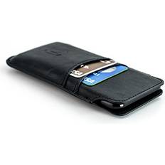 Pouches Dockem Dockem Provincial Wallet Sleeve for iPhone 14 Pro Max 13 Pro Max 12 Pro Max 11 Pro Max XS Max 8 Plus 7 Plus 6/6S Plus: Slim Professional Pouch with 2 Pockets [Black]