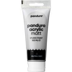 Panduro Hobbymaterial Panduro Panduro Acrylic akrylfärg, matt 100 ml – Neutral grey