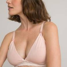 Cotton Nursing/Maternity Bra Nude Pink