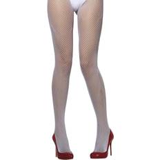 Netzstrumpfhose weiß sexy Strümpfe Kostüm Accessoire