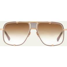 Dita Mach Five Metal-Acetate Aviator BRUSHED GOL